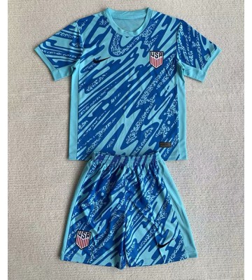 Forenede Stater Målmand Replika Babytøj Udebanesæt Børn Copa America 2024 Kortærmet (+ Korte bukser)
